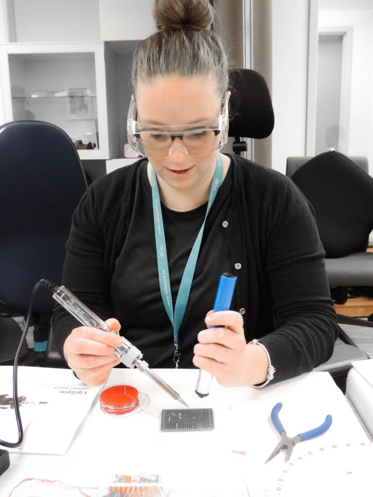 Gemma Soldering a LipSync