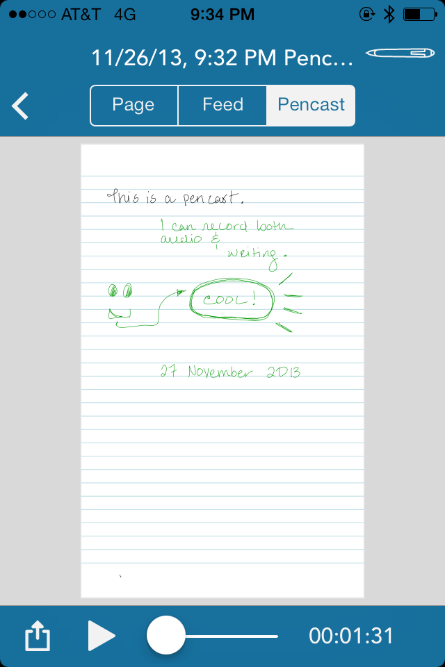Screenshot of Live Scribe PDF Screenshot of Live Scribe PDF