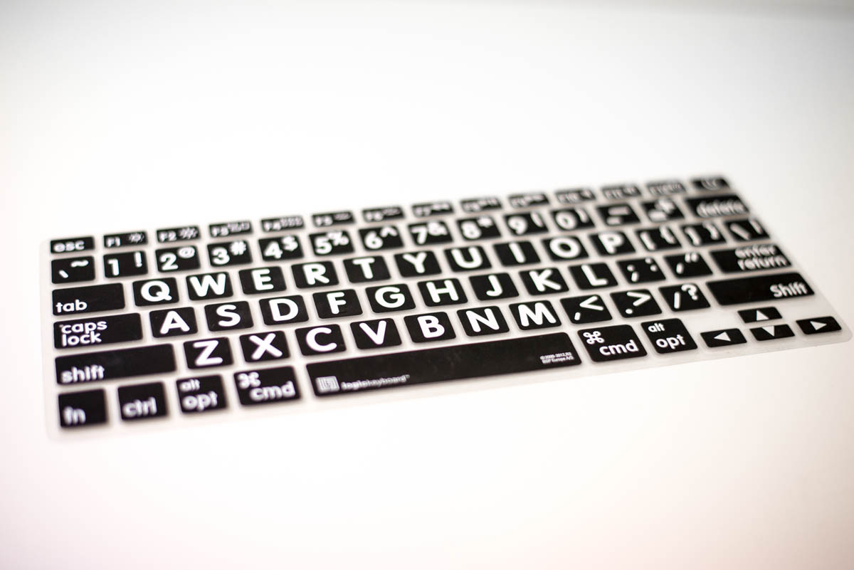 Overlay For A Mac Provides A Larger Font For Your Keyboard