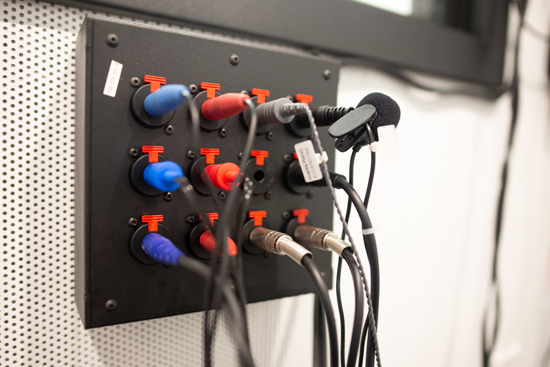 Cables Inside Our Sound Room